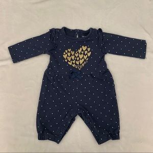Carter’s Gold Hearts Jumpsuit